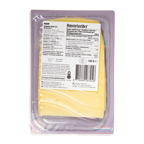 Edam Sliced Cheese 150gr