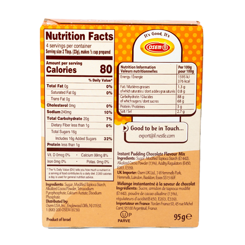 Pudim de Chocolate Instantâneo 95gr