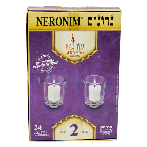 Neronim Shabbat Candles 24un