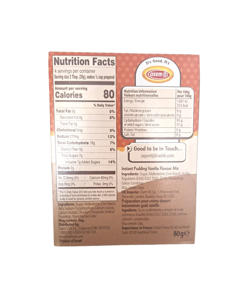 Pudding French Vanilla 85gr