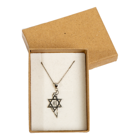 תליון מגן דוד ארץ ישראל כסף סטרלינג יחידה 1