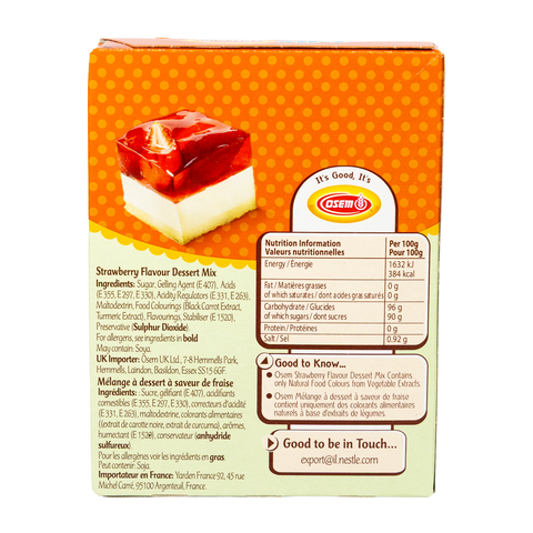 Preparado para Sobremesa Gelatina de Morango 90gr