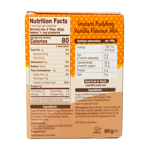 Vanilla Pudding 80gr