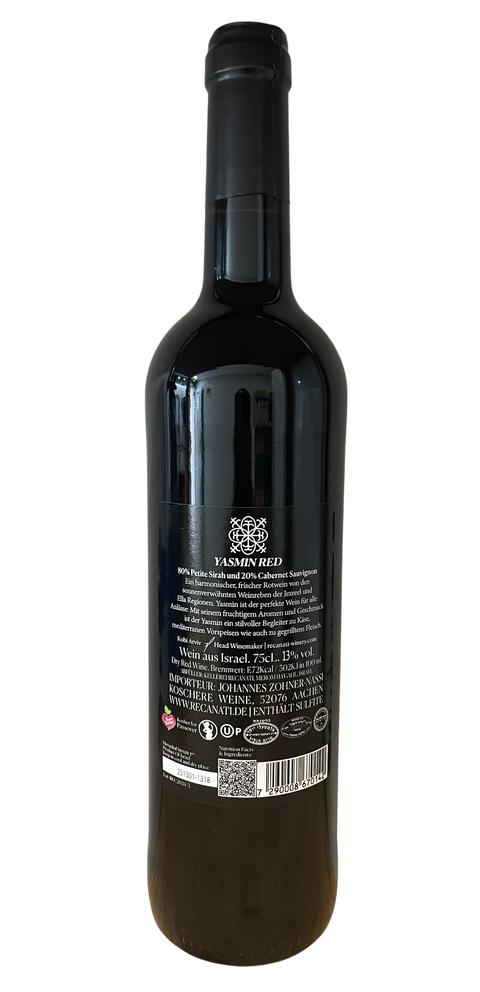 Yasmin Red Wine 750ml